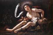 STROZZI, Bernardo St John the Baptist et oil painting artist